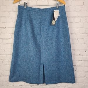 The Dunedin Tradition By The Edinburgh Wollen Mill. Turquoise Wool Skirt…